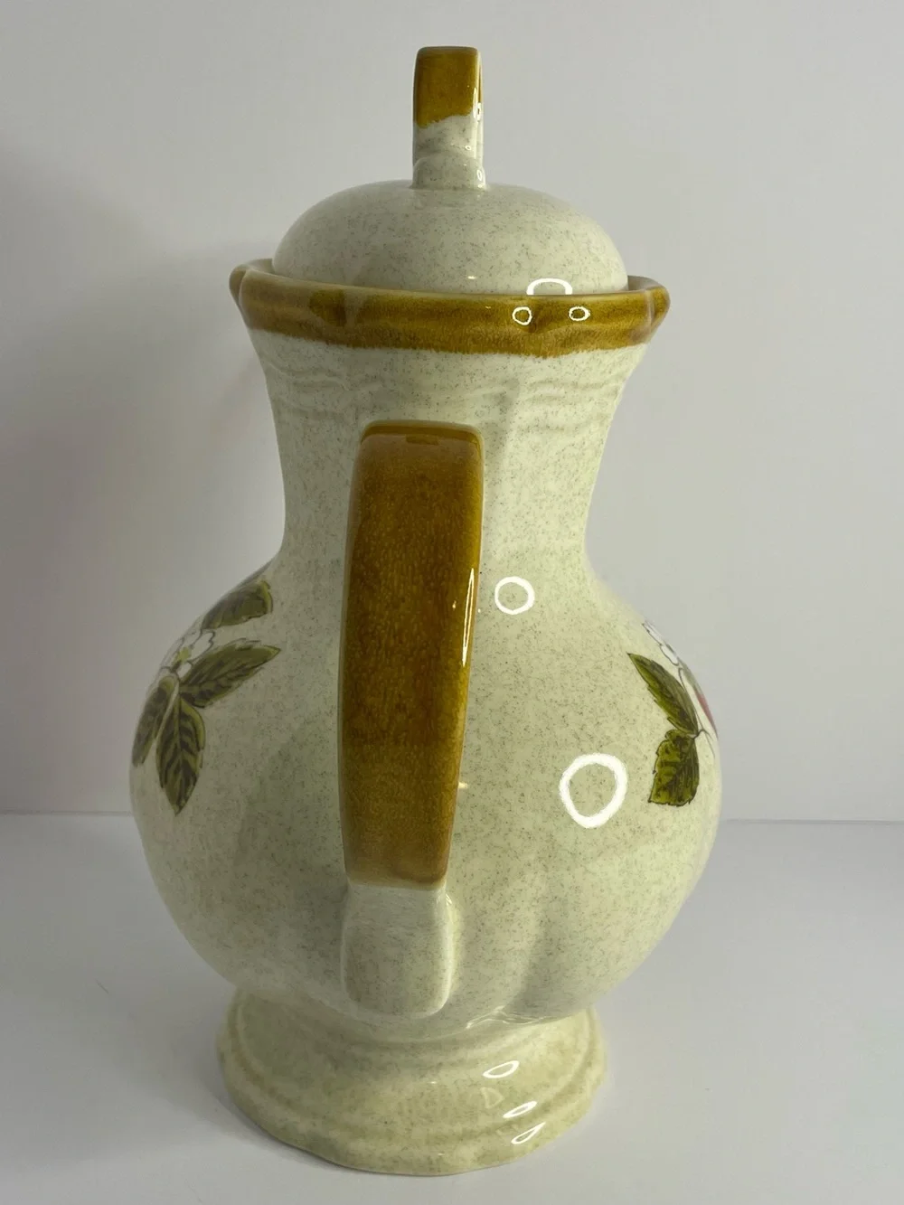Vintage Mikasa Strawberry Festival Coffee Pot with Lid EB 801
